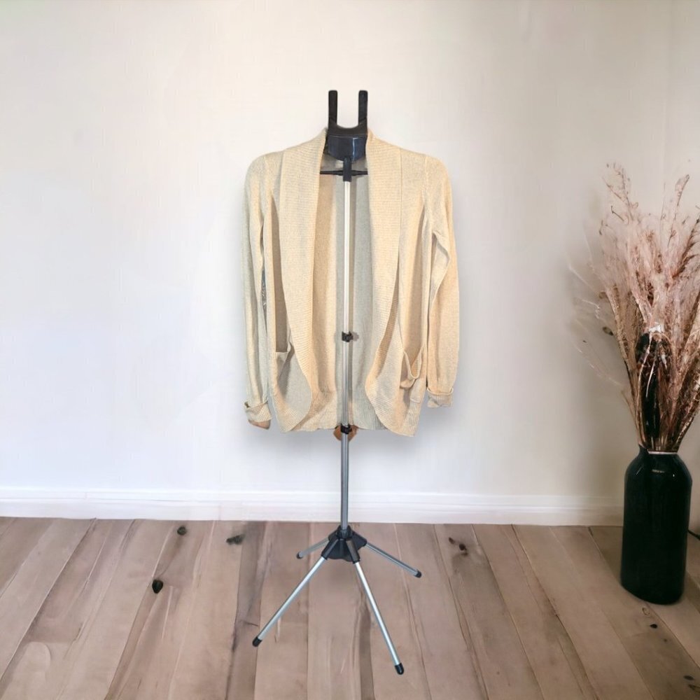 Silence & Noise Oatmeal Cocoon Knit Cardigan Size Large